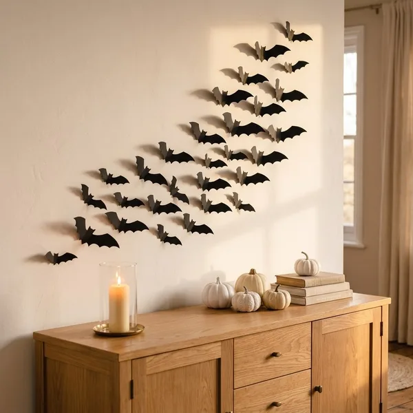 3D-Fledermäuse für die Wand, 32 Stück