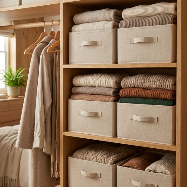 Faltboxen für den Kleiderschrank